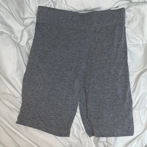 Heather gray biker shorts Size: S